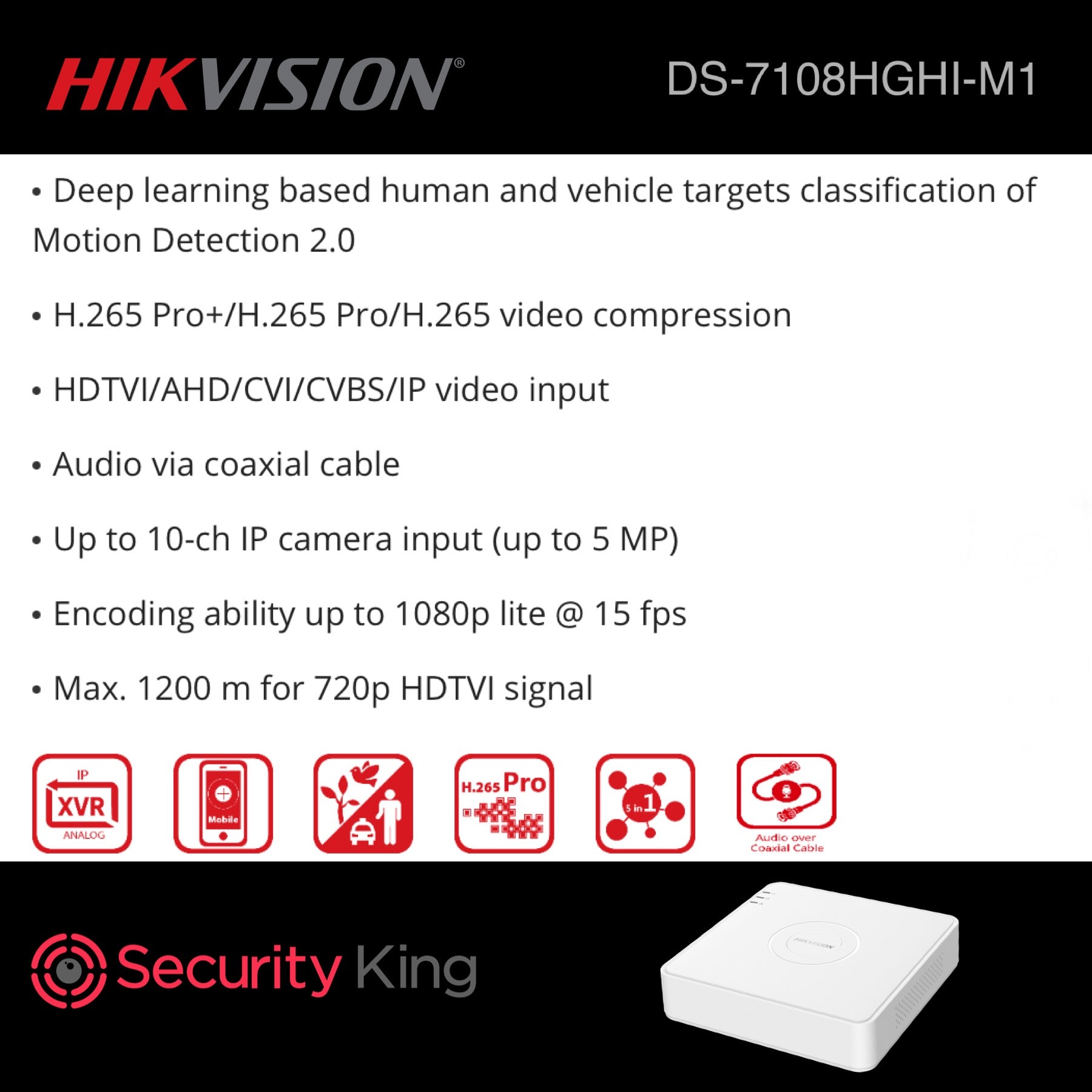 Hikvision 8 Channel DVR HD Turbo H.265 - Image 4