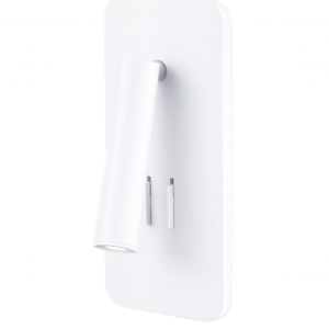 Rectangular Wall Reading Light With Backlight -White