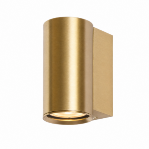 Cylindro Up & Down Wall Light - Satin Gold